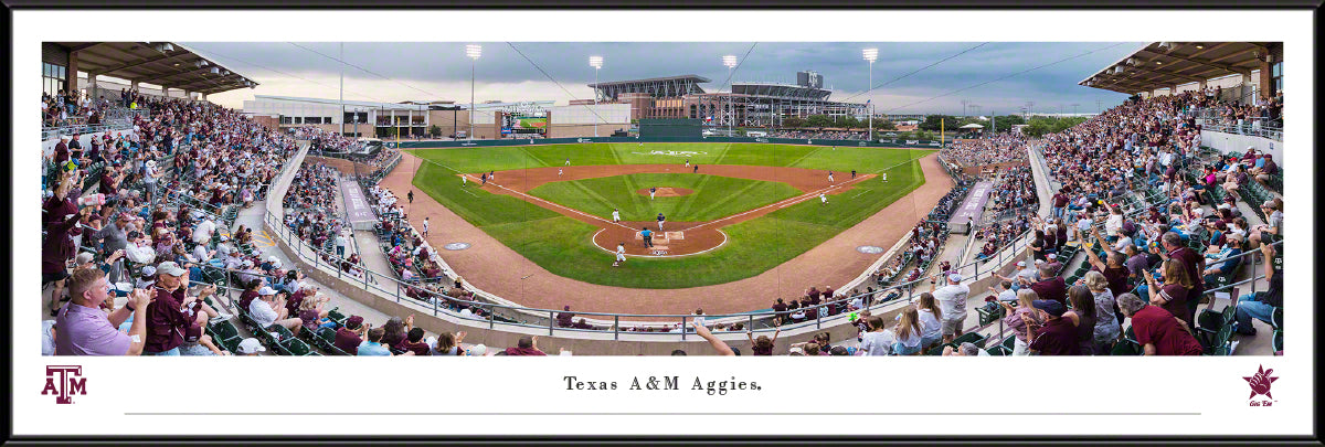 Texas A&M Aggies Baseball Panorama - Standard Frame