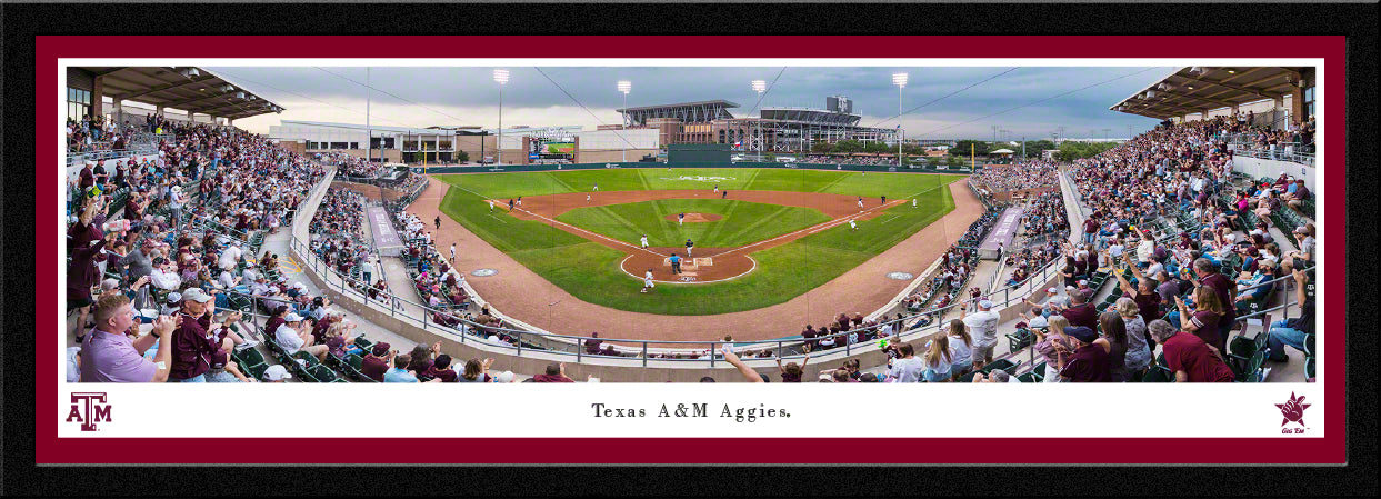 Texas A&M Aggies Baseball Panorama - Select Frame