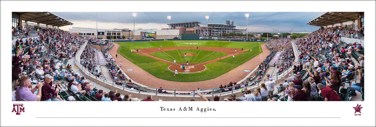 Texas A&M Aggies Baseball Panorama - Bagged