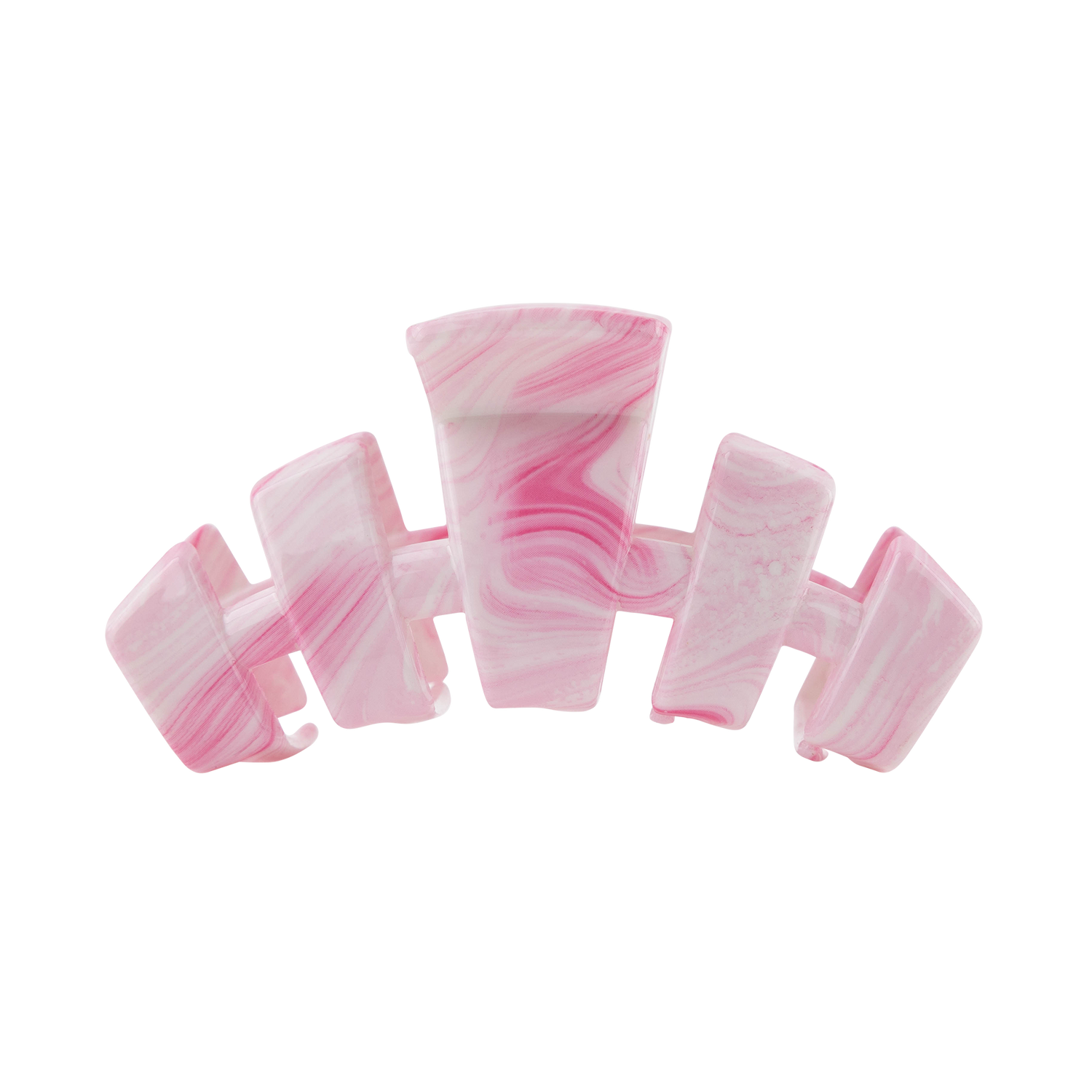 Pink and White designed hair clip