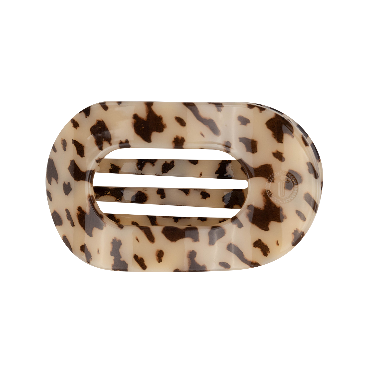 Cheetah print medium flat clip