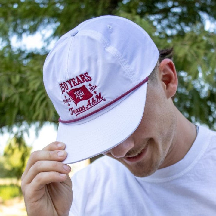 Texas A&M Collegiate Outfitters 150 Years Rope Hat - White