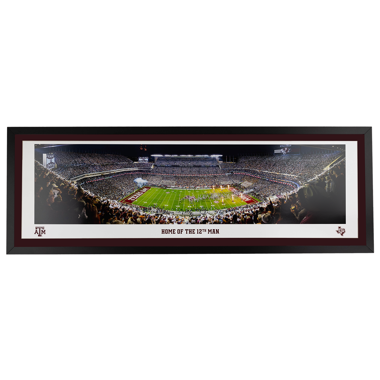 Framed picture of Texas A&M Aggies vs the Longhorns