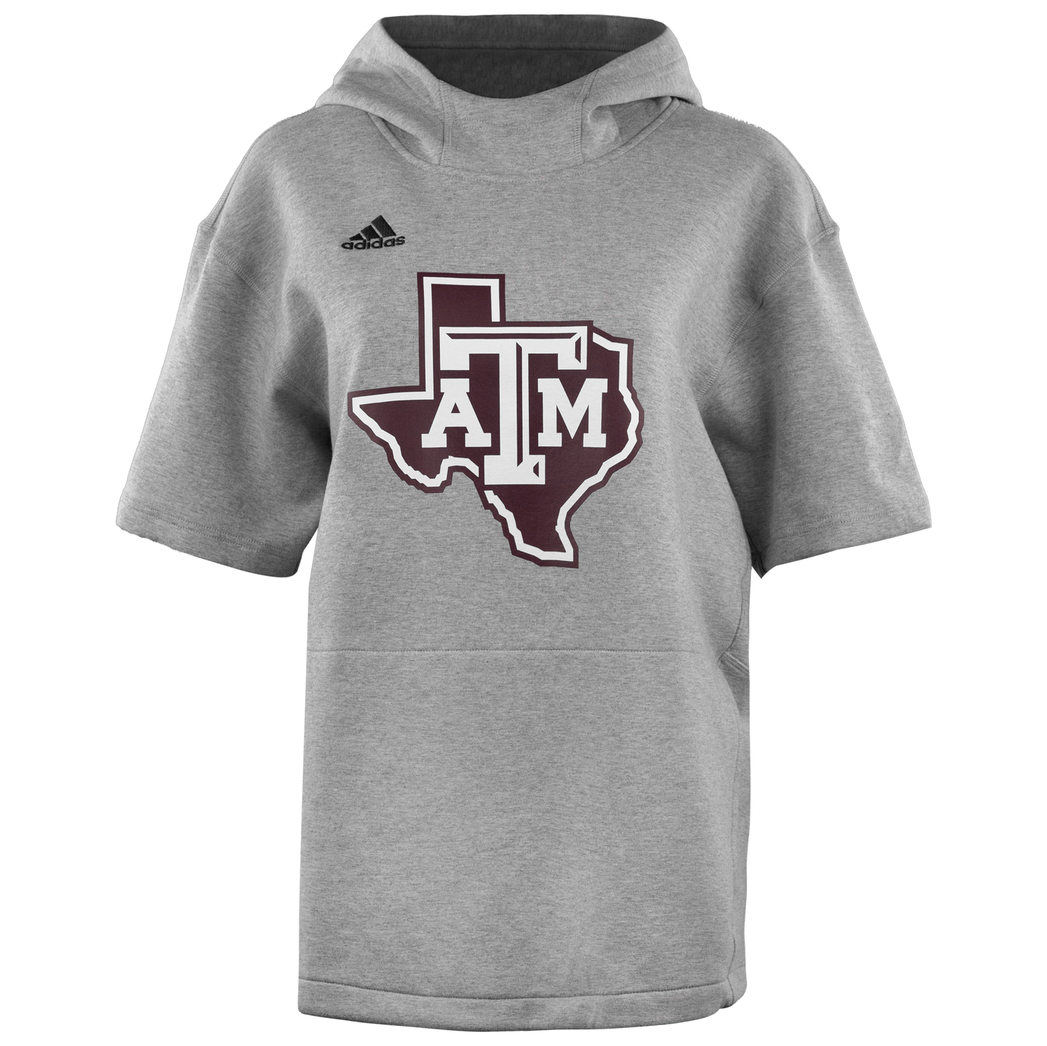 Texas A M Adidas Lonestar Icon Short Sleeve Hoodie