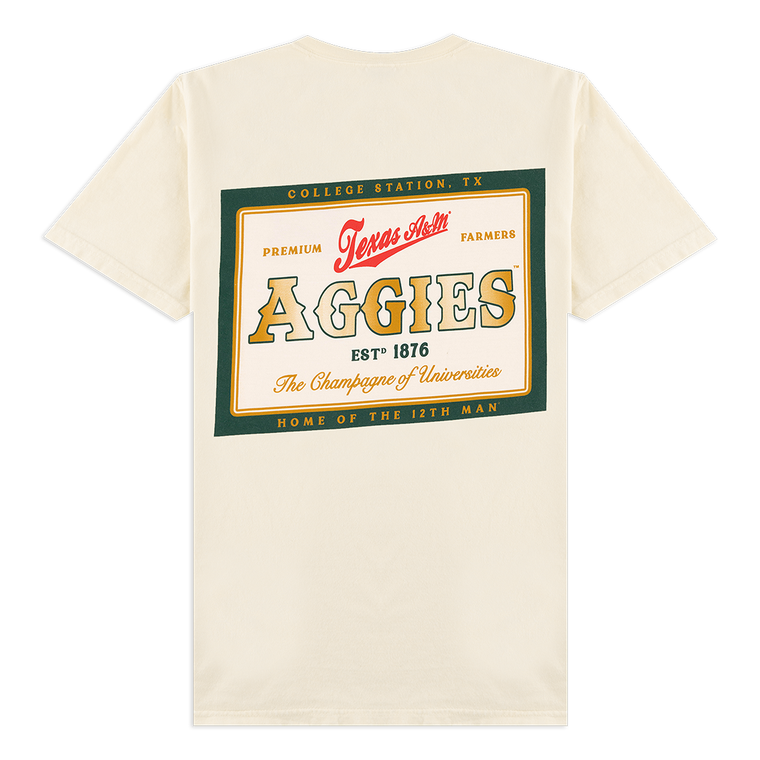 Texas A&M Aggie Life T-Shirt in Beige