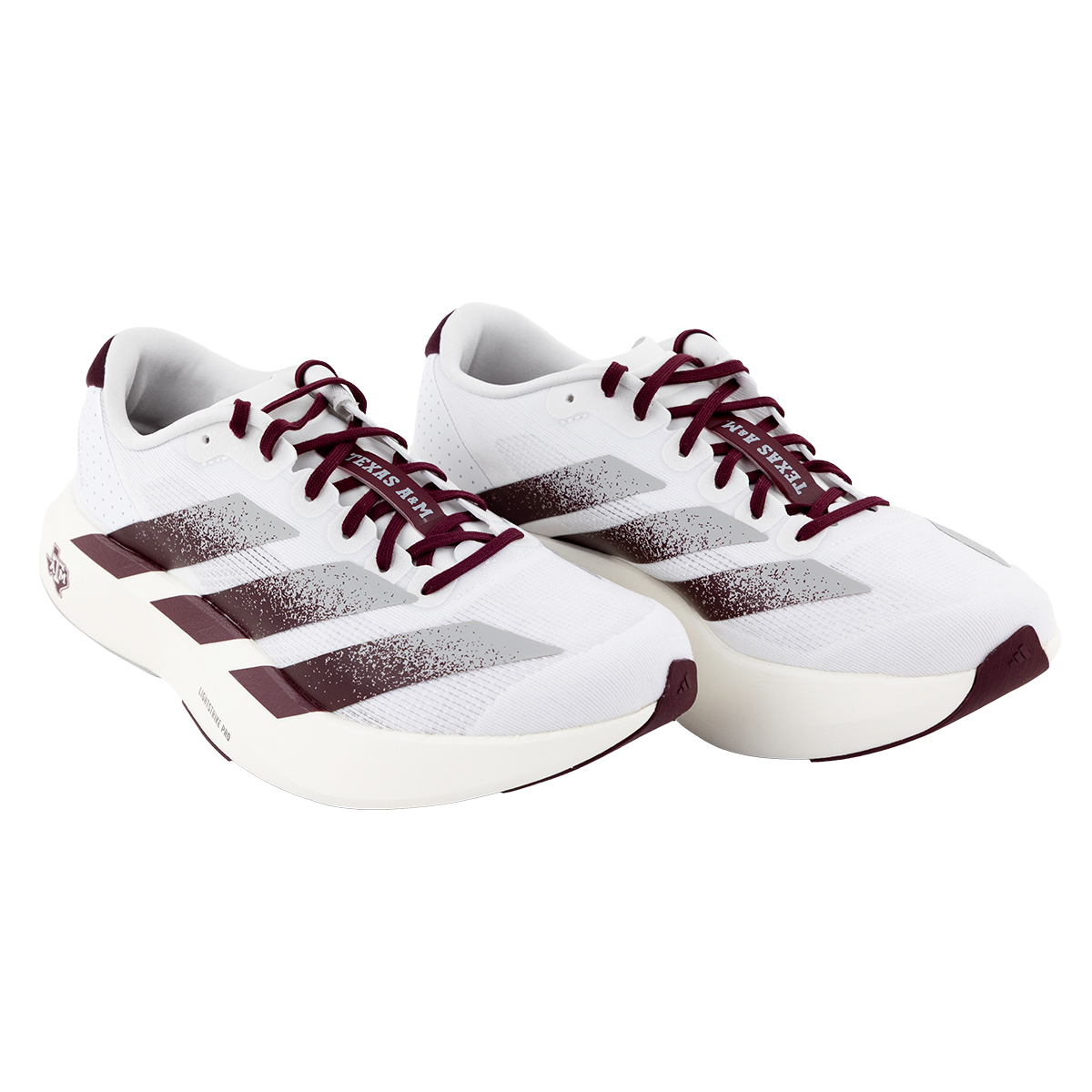 White Texas A&M Adidas Shoes 