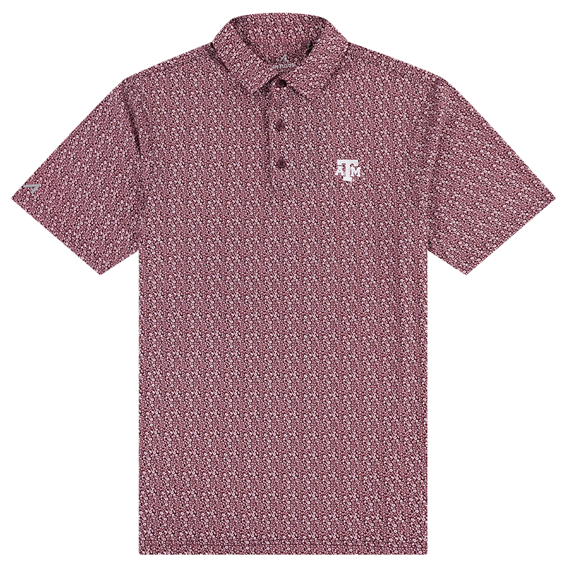 Texas A&M Antigua Botanic Polo in Maroon