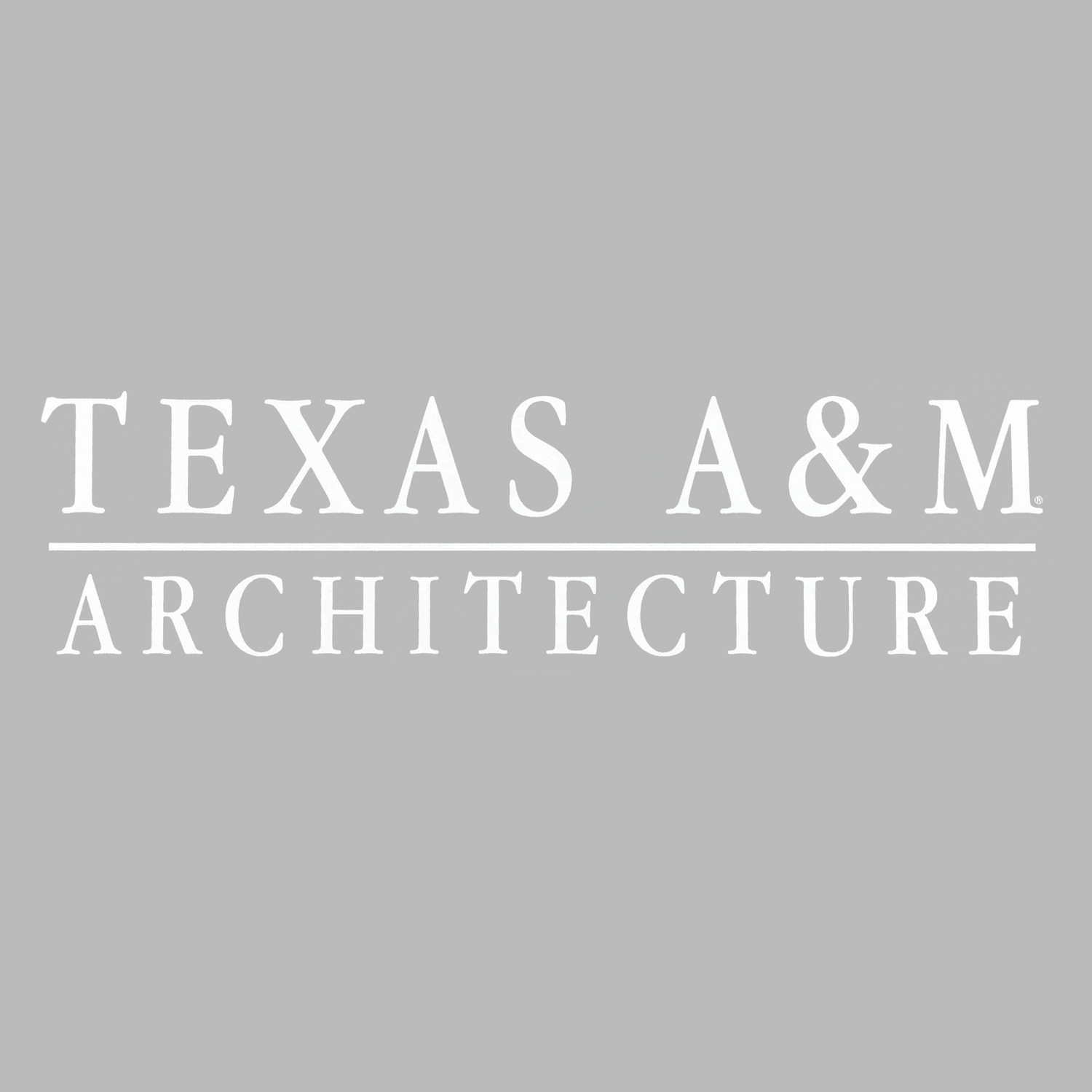 White  Texas A&M Architecture vinyl decal sticker. 