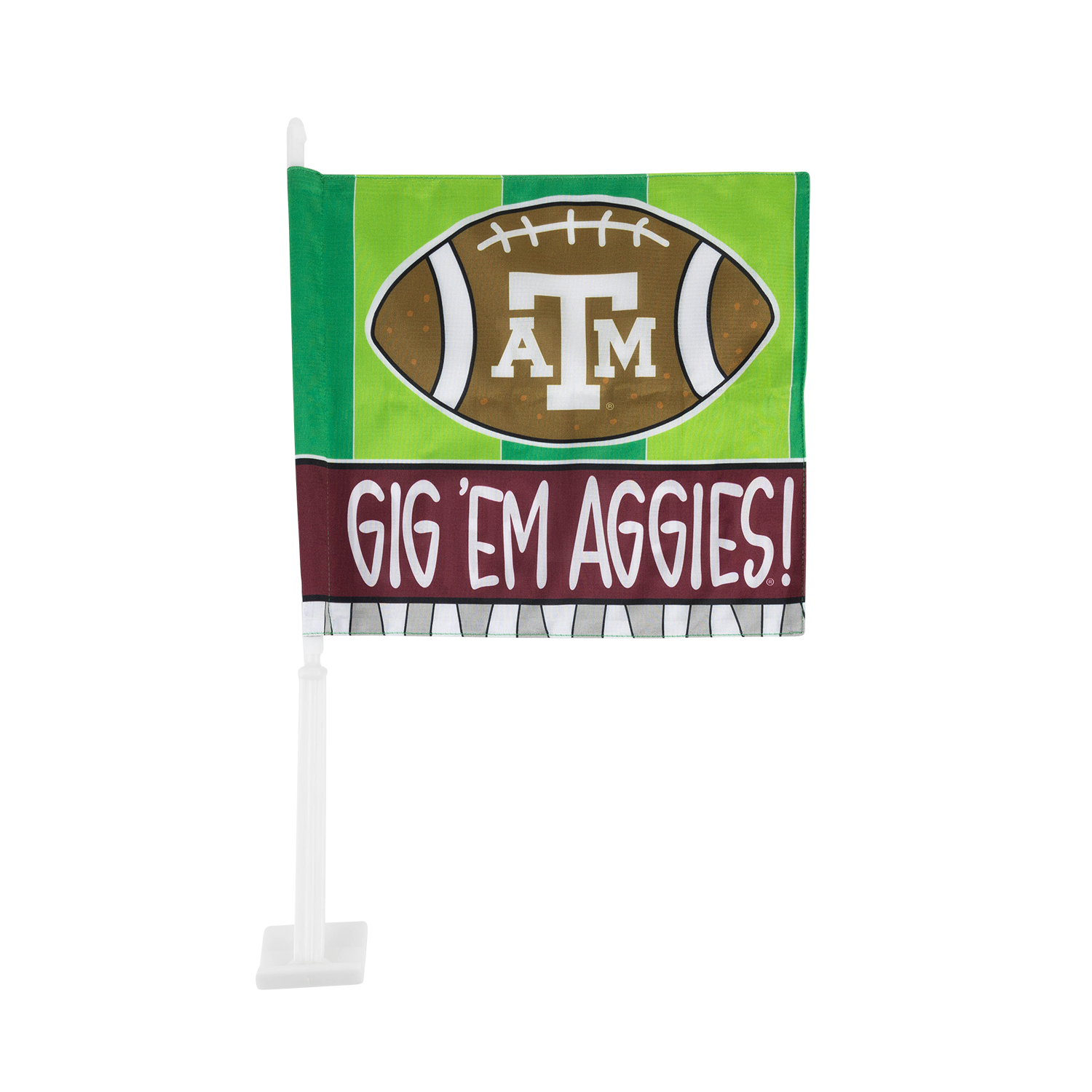 Texas A&M Car Football Flag