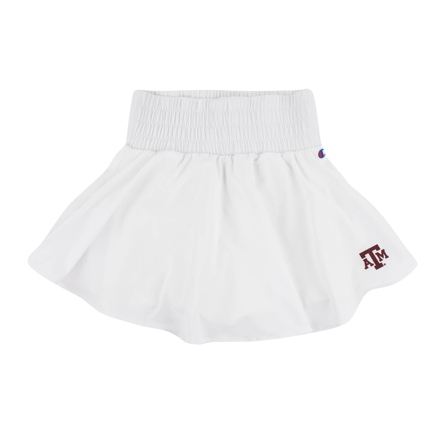 White A&M Ruffle Skirt