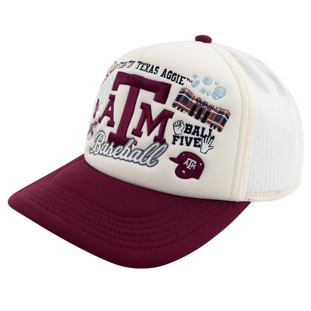 Texas A&M Collegiate Outfitters All Over Baseball Patch Cap