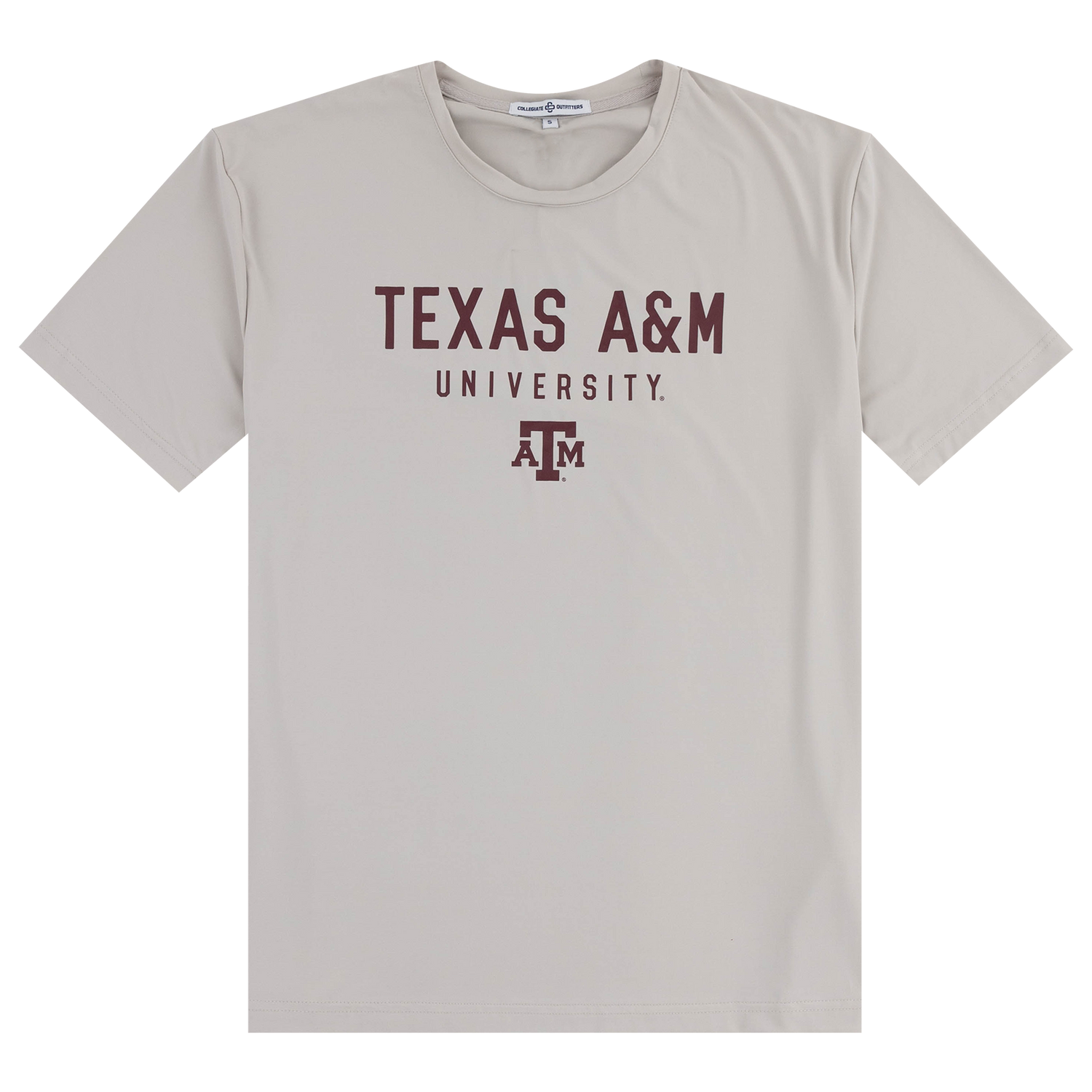 Gray t-shirt with 'Texas A&M University' printed on it 