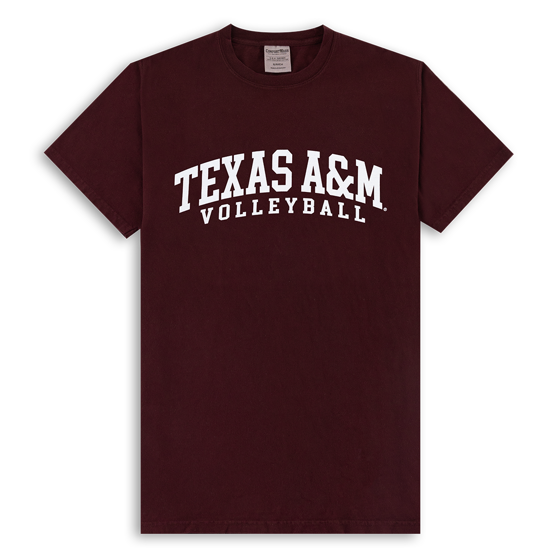 Maroon Volleyball Arch Tee