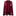 A women's long-sleeve pajama set in deep burgundy with white piping and white collegiate-style 'ATM' lettering on the chest and shorts, shown on a plain white background.