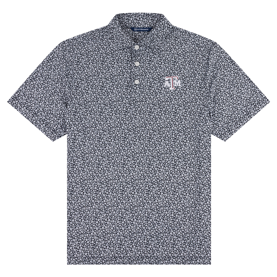 Black Floral ATM Polo