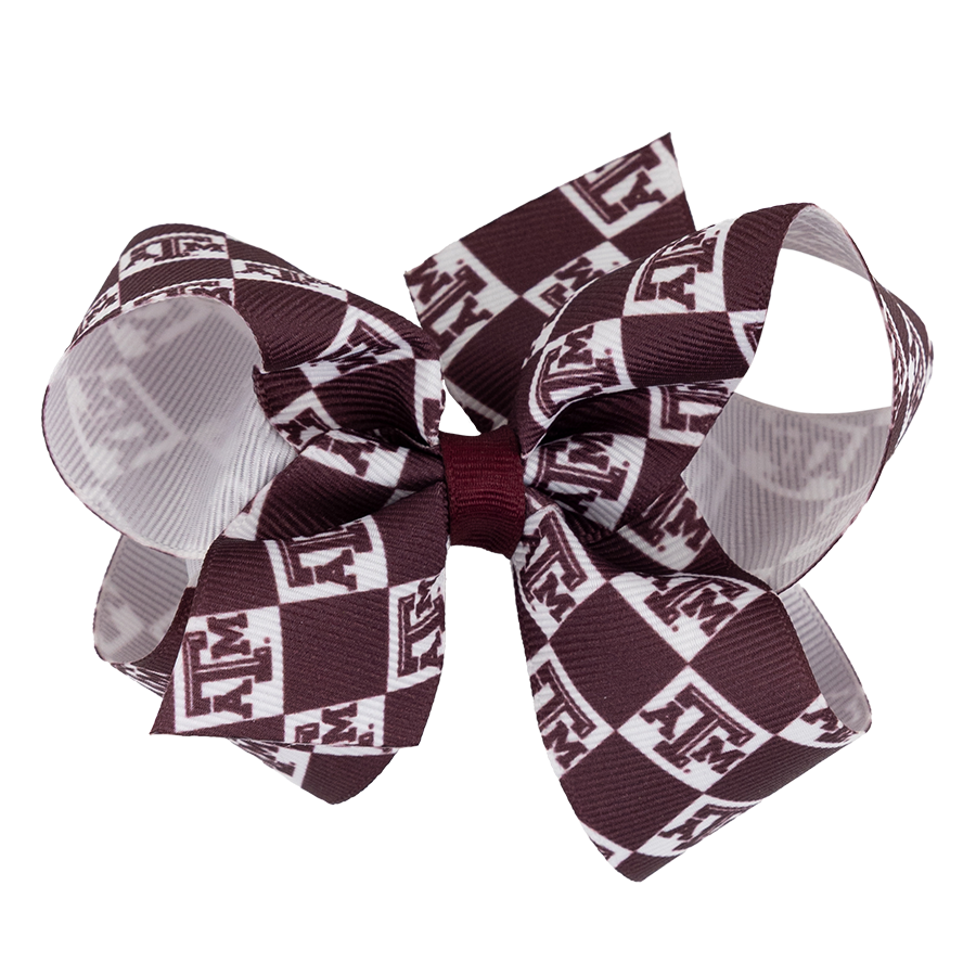 Texas A&M Small Checkerboard Bow