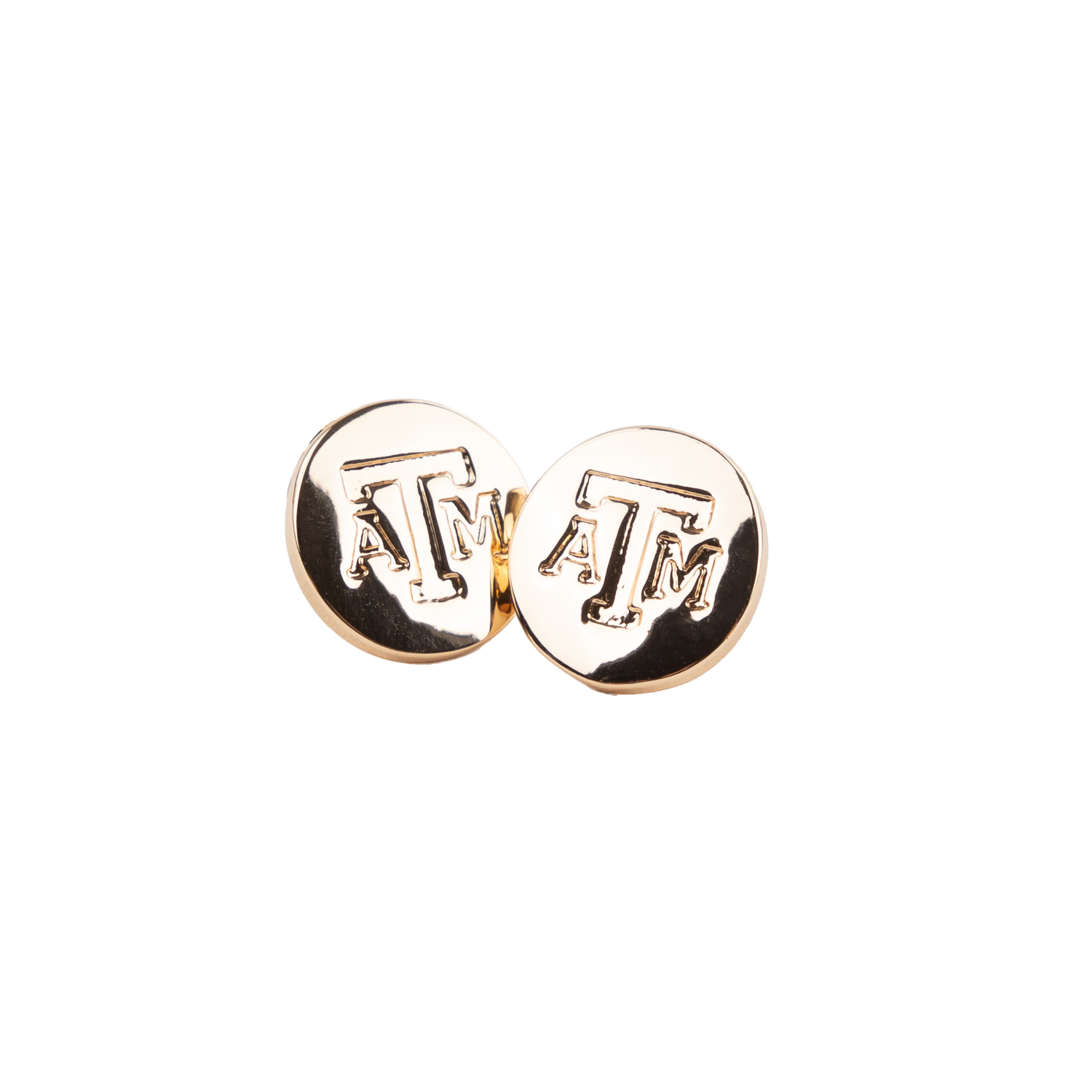 Gold ATM Helmet Earrings