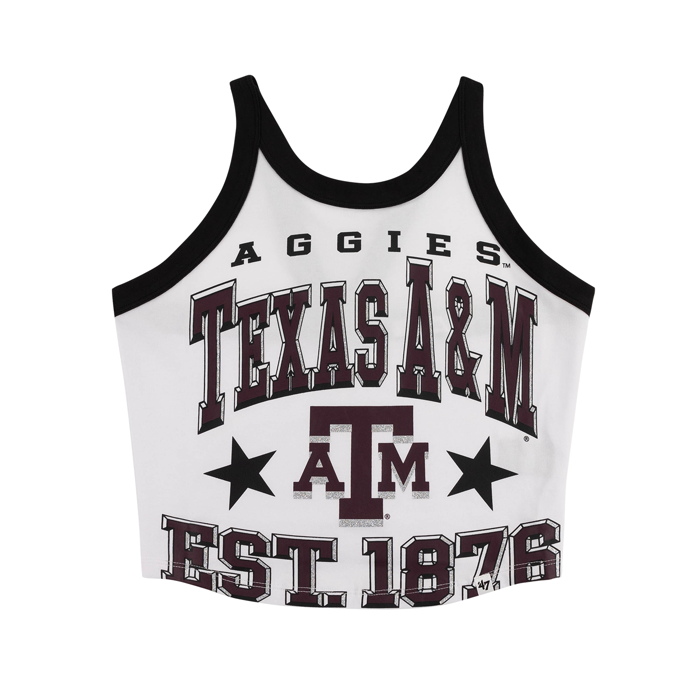 Energize White Sports Tank Top with Texas A&M Logo