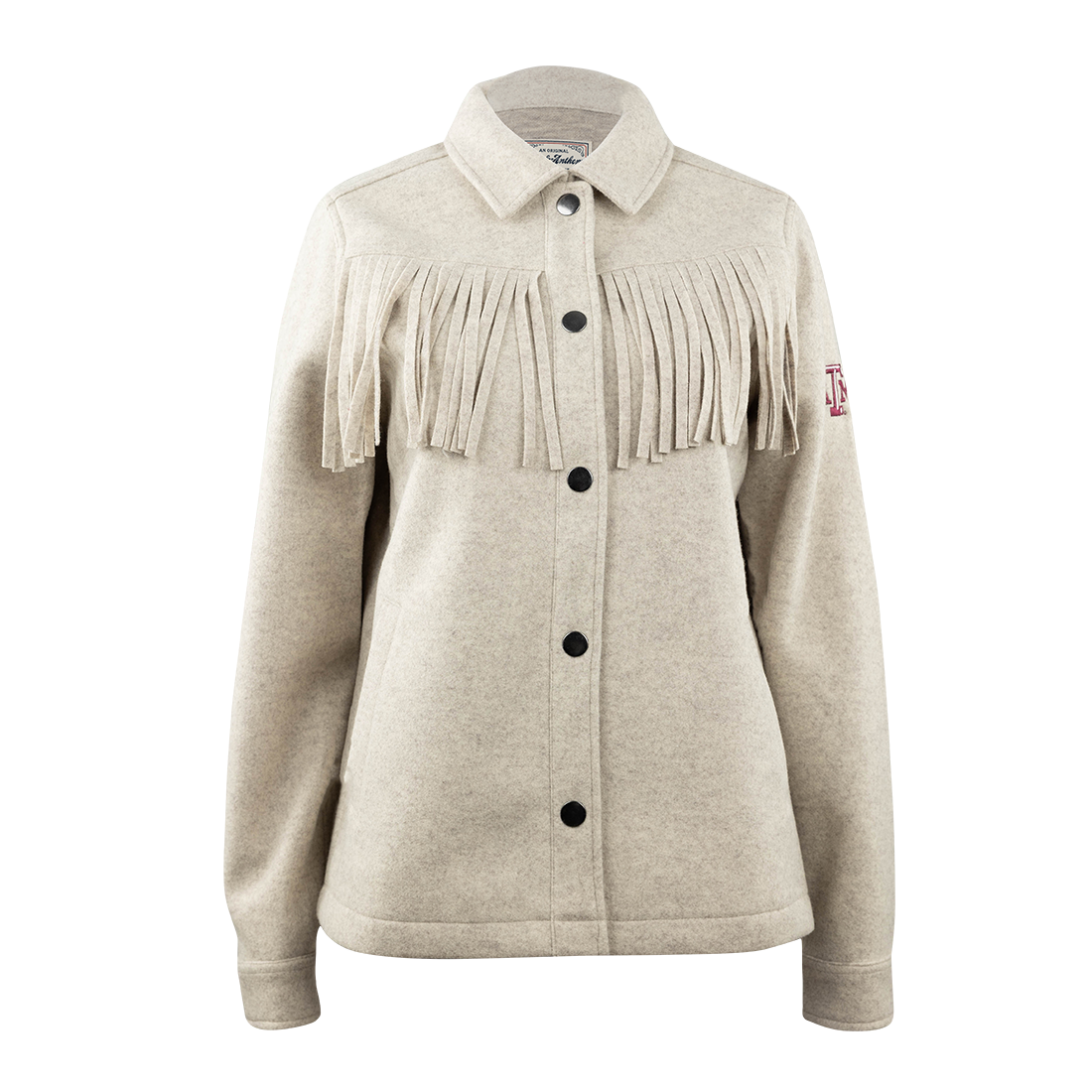Button Down Jacket with Fringe
