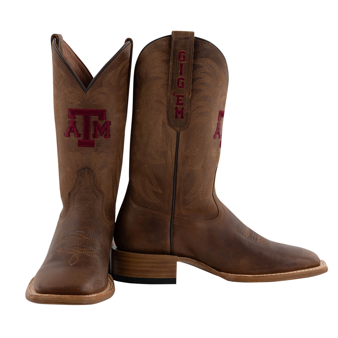 Texas A&M Gameday Boots Square Toe Boot - Brown
