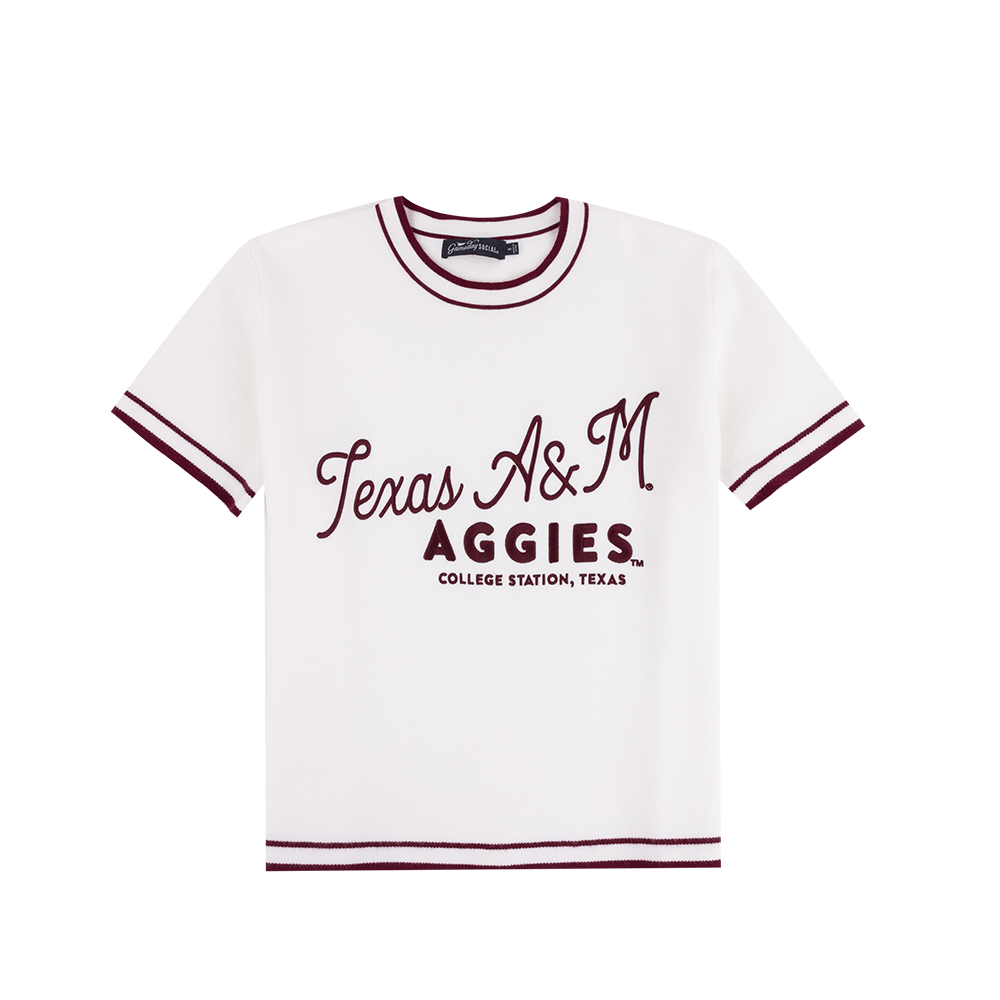 Texas A&M Gameday Social Classic Sweater in White