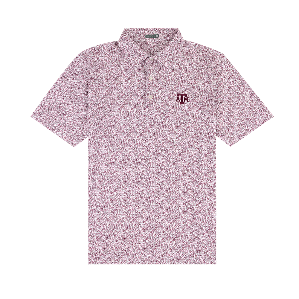 Texas A&M GenTeal Fastball Polo in Maroon