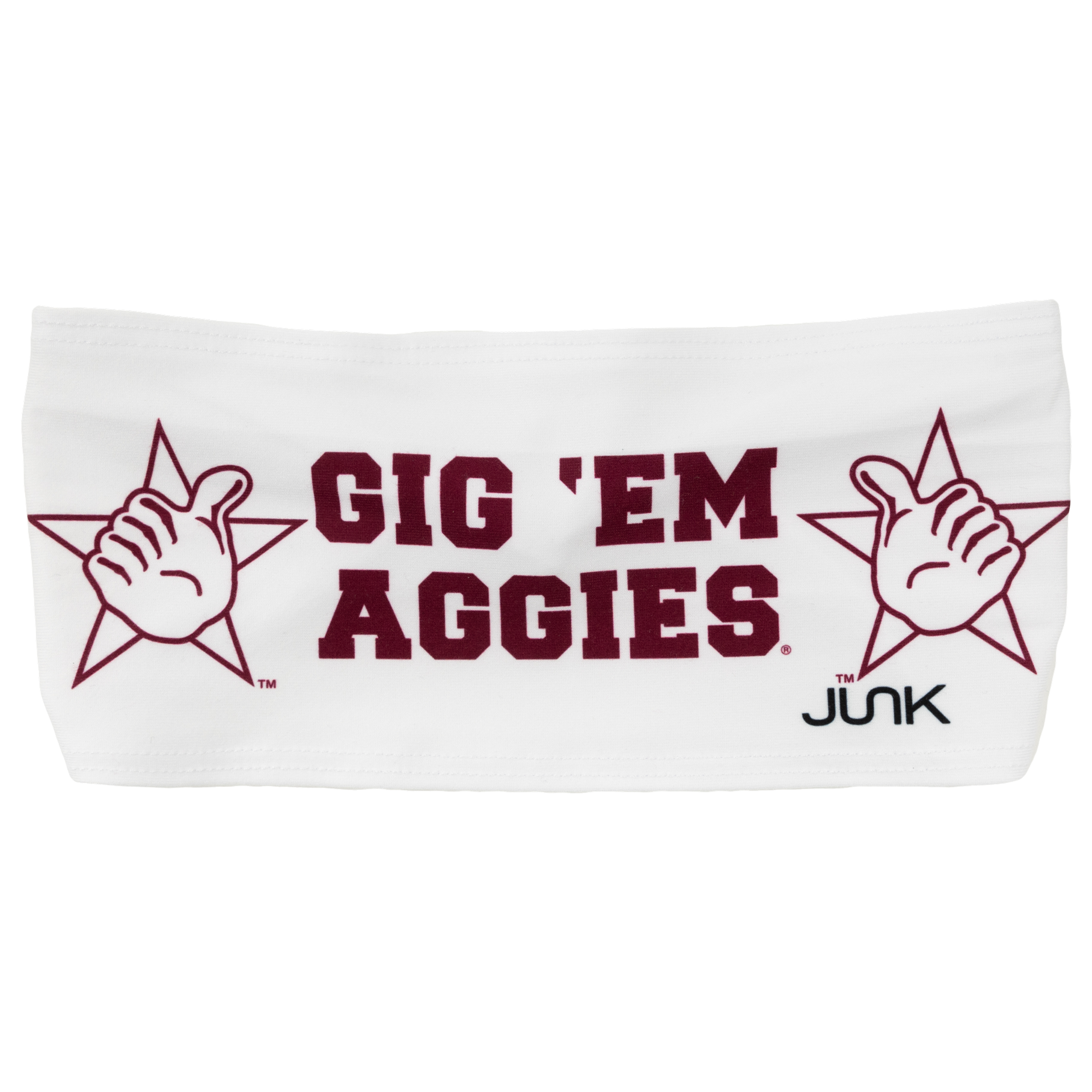 Texas A&M Gig 'Em Aggies White Headband