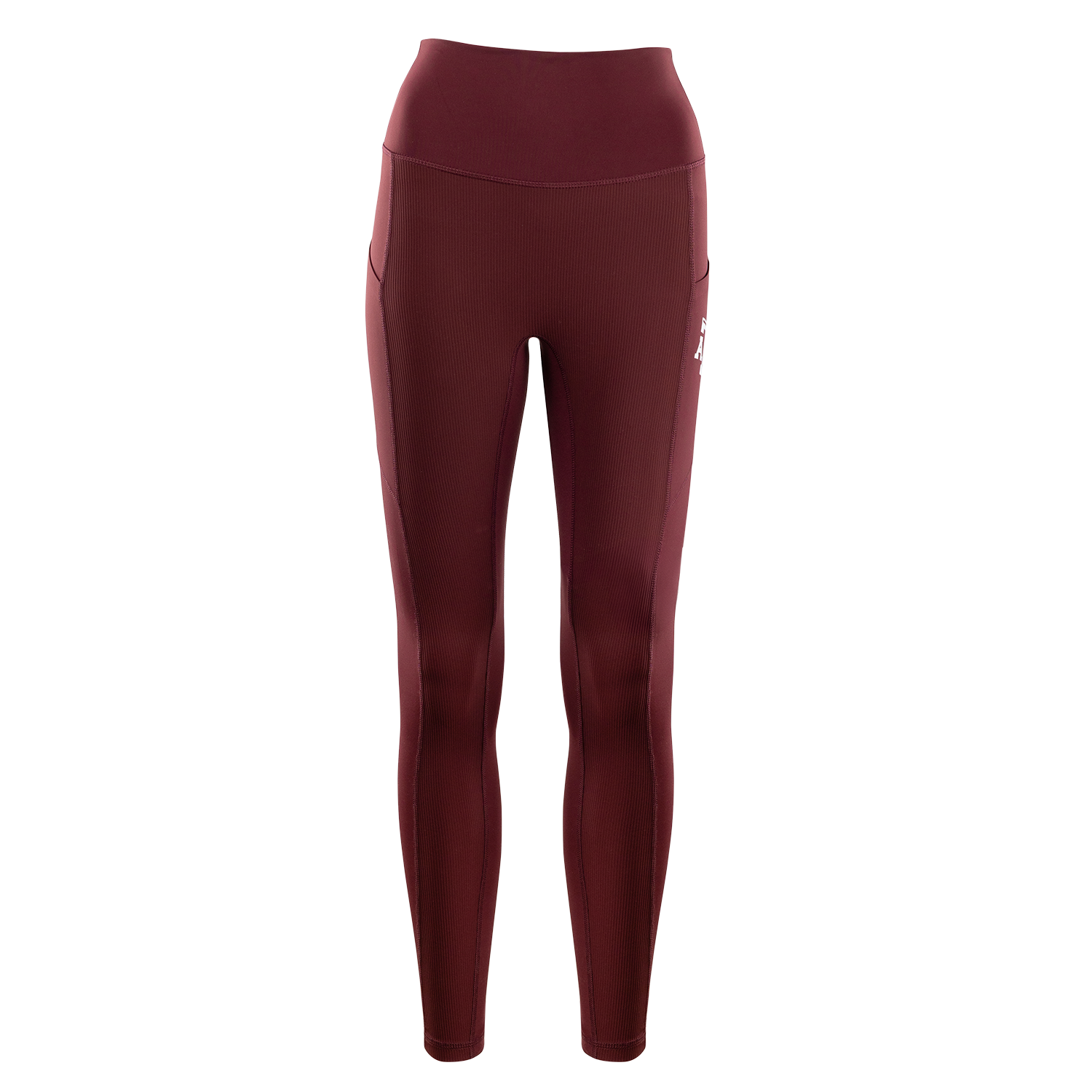 Maroon leggings with the Texas A&M logo on the sides in white, and pocket's.
