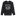 A black crewneck sweatshirt featuring a large white outlined 'ATM' logo on the front, representing Texas A&M University, shown against a plain white background.