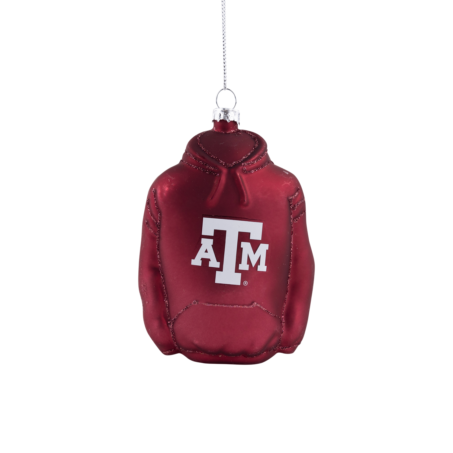 Maroon hoodie with white ATM logo