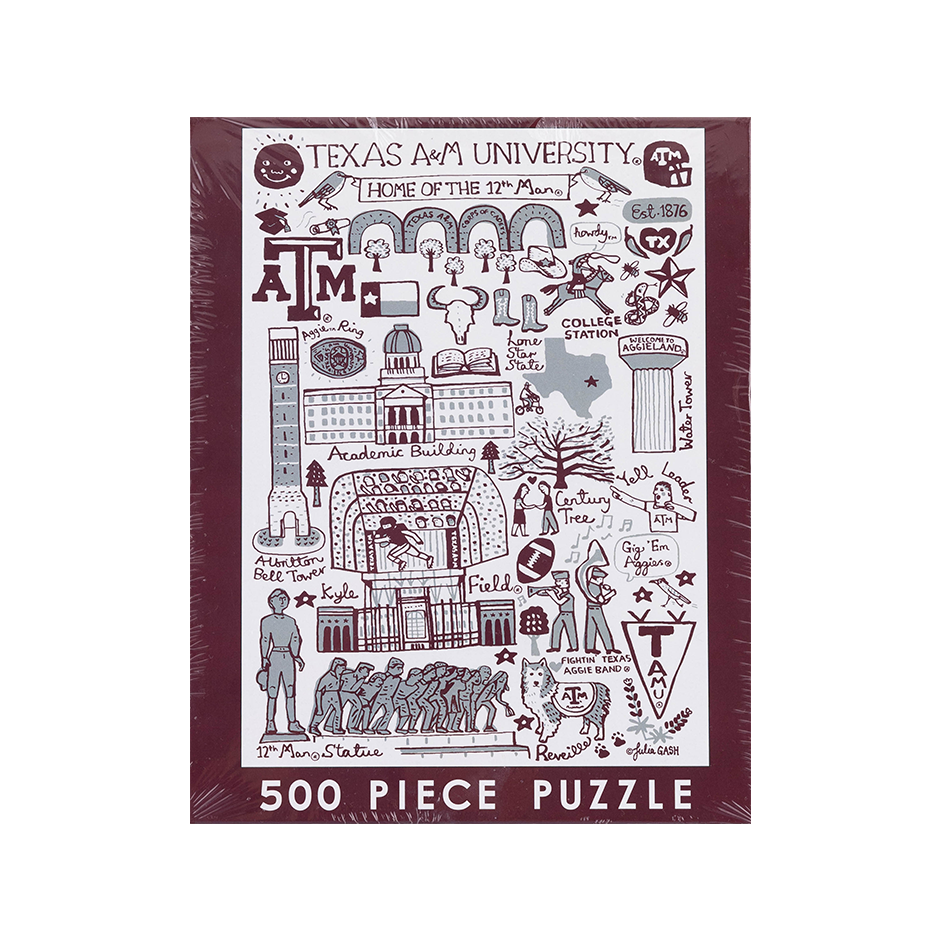 Texas A&M Julia Gash 500 Piece Puzzle