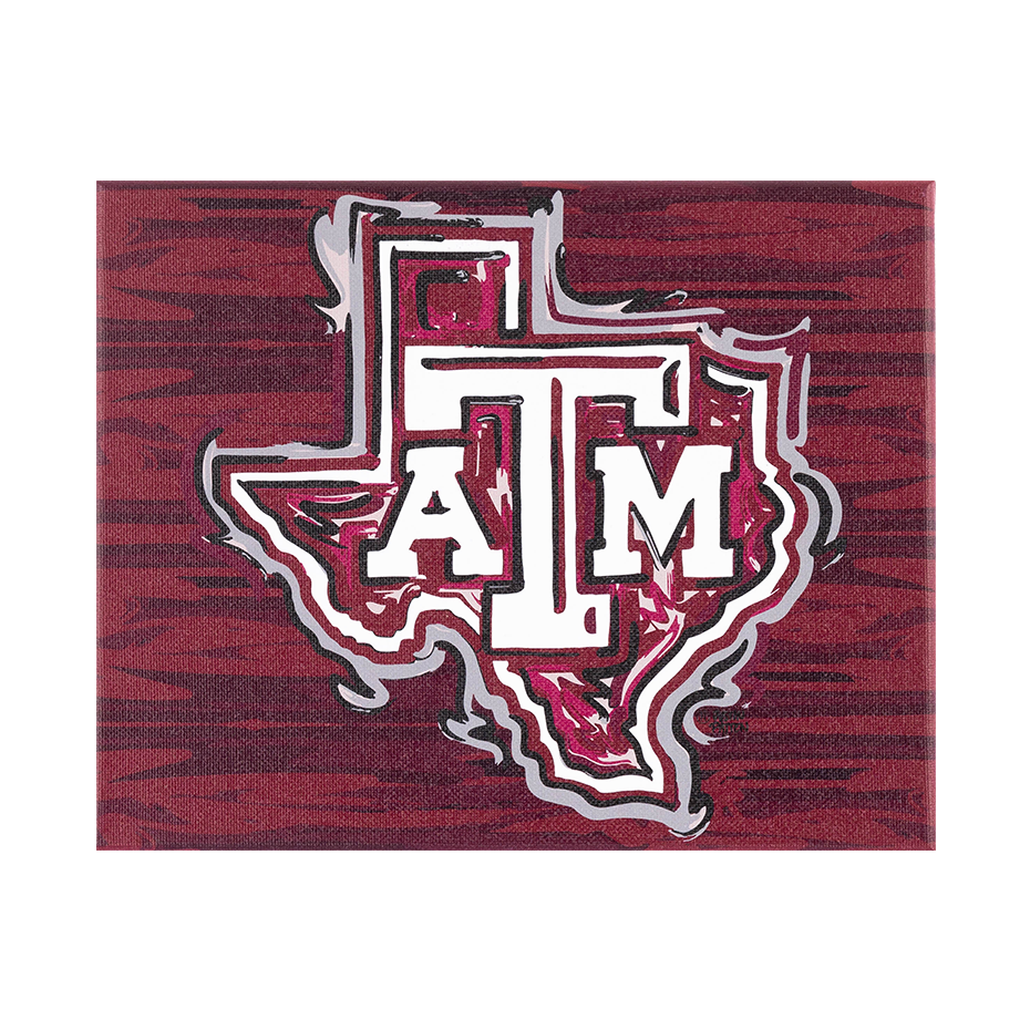Lonestar Texas A&M logo on a maroon background