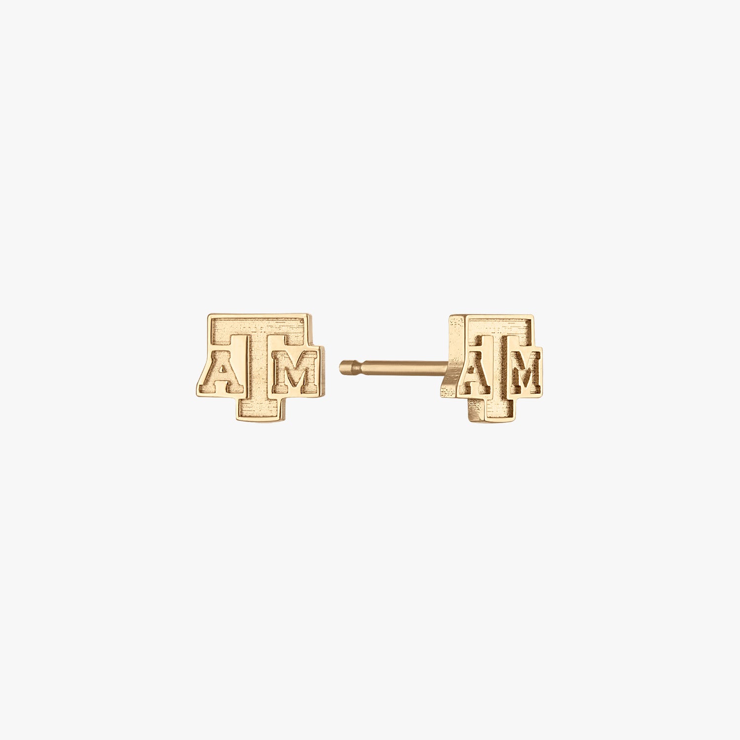 Gold ATM Stud Earrings