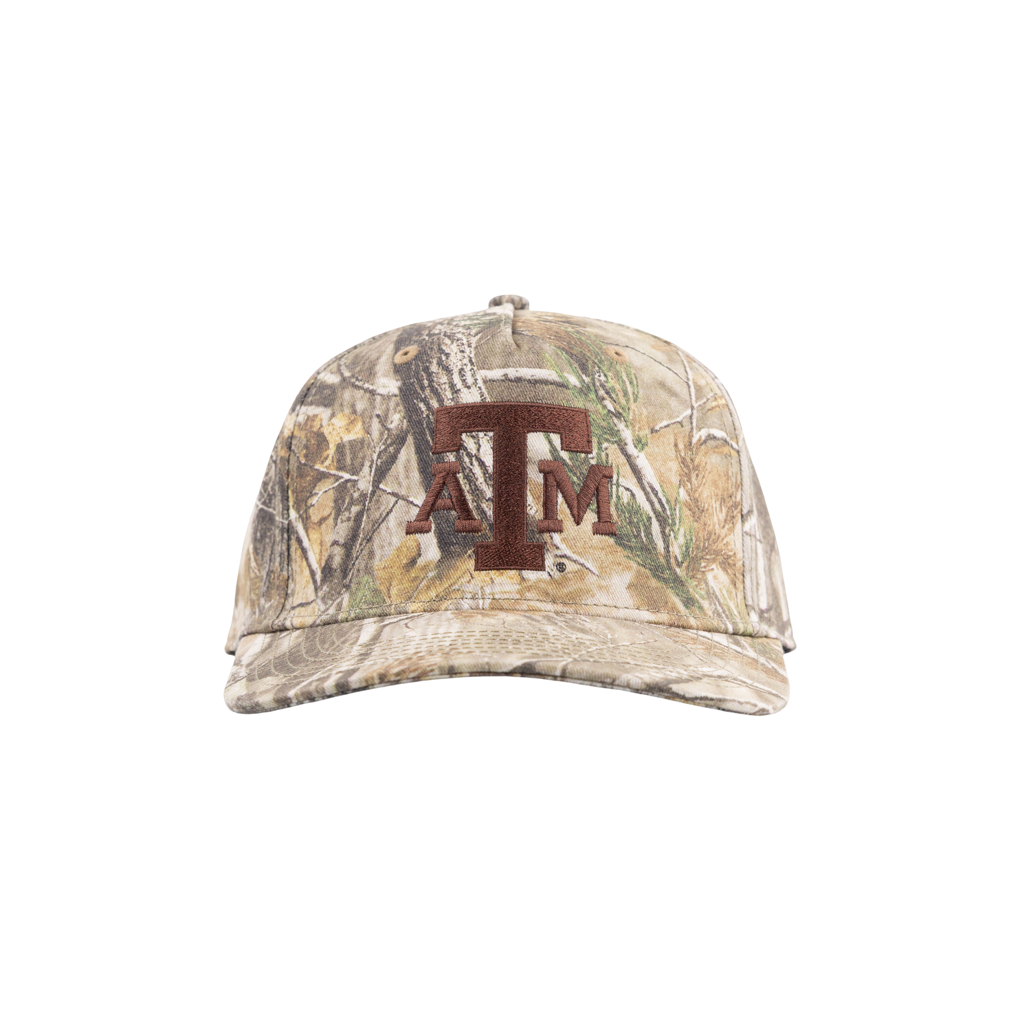 Camouflage baseball cap with a logo