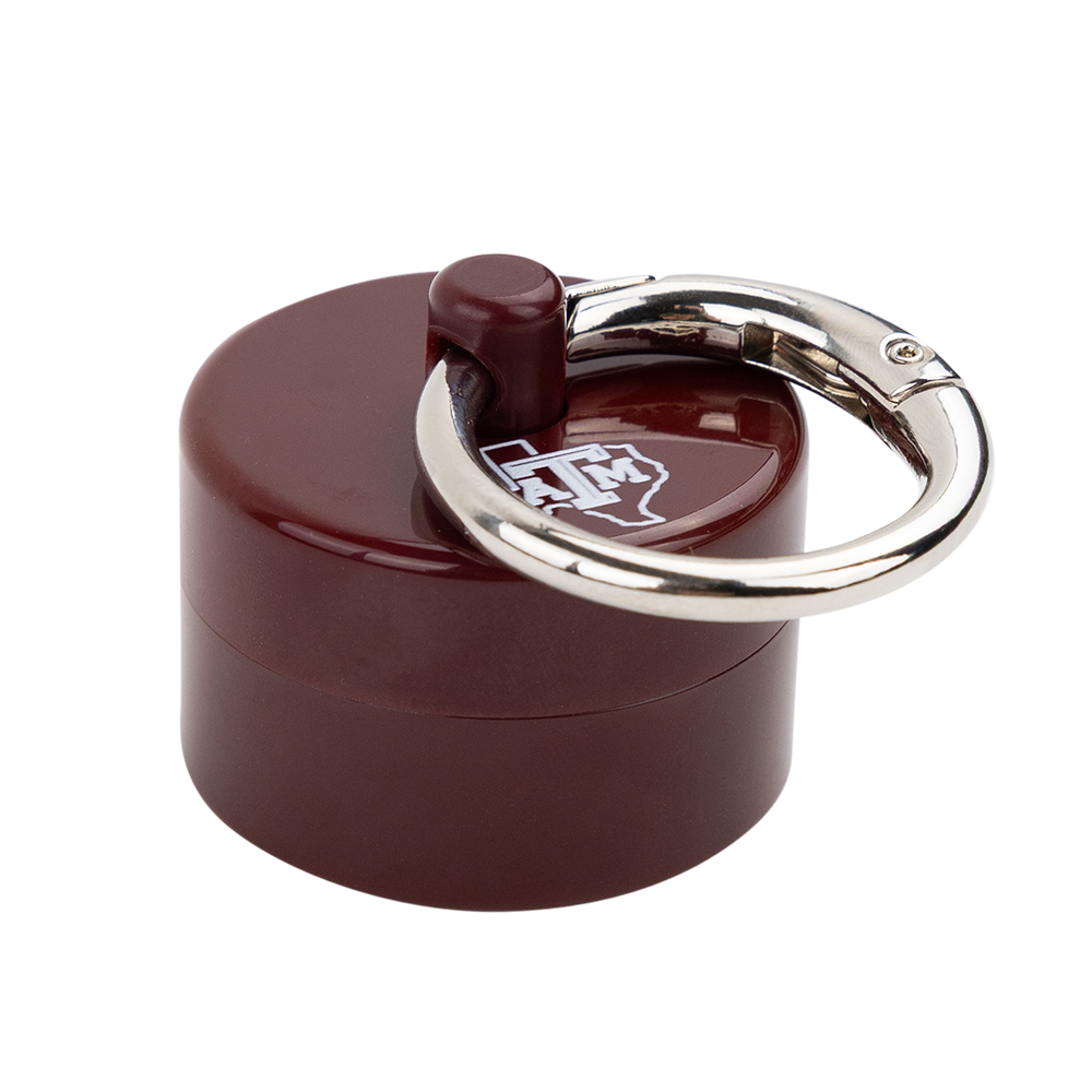 maroon container with the lonestar design on it with the Texas A&M logo in the middle of it in white