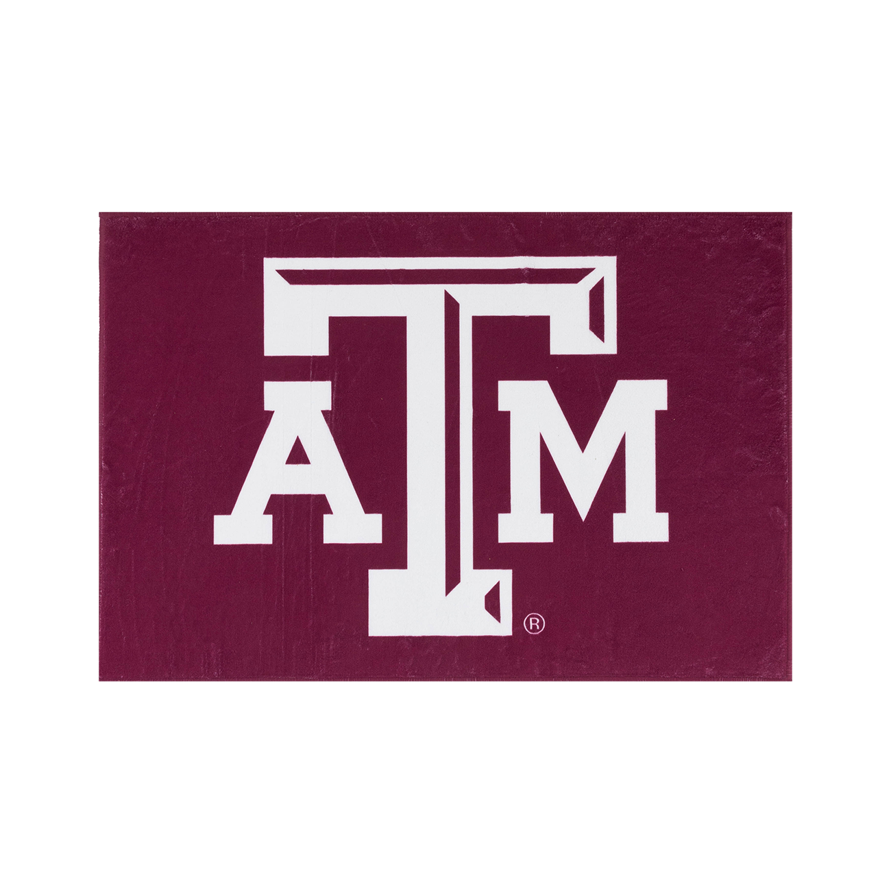 Maroon floor mat with white ATM logo