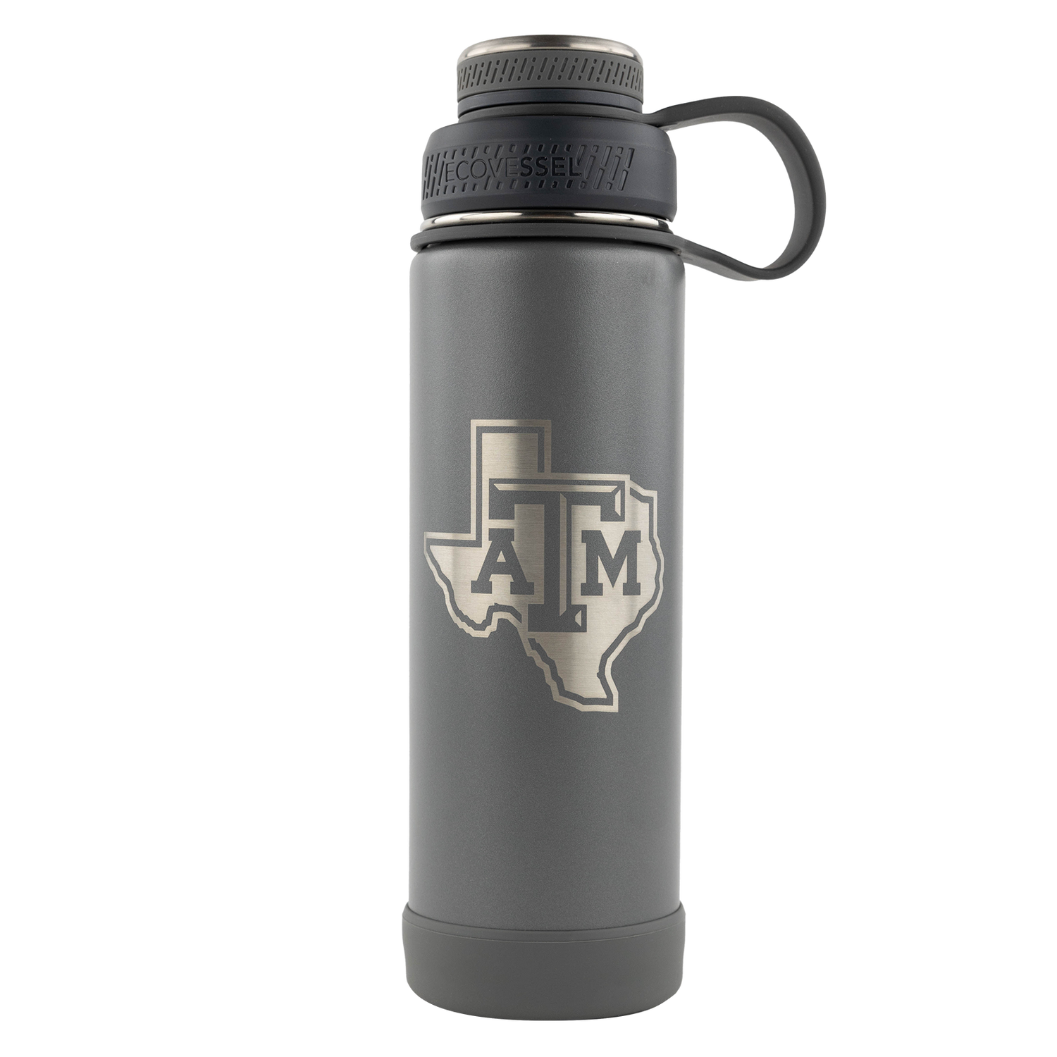 Water bottle with Lonestar ATM logo