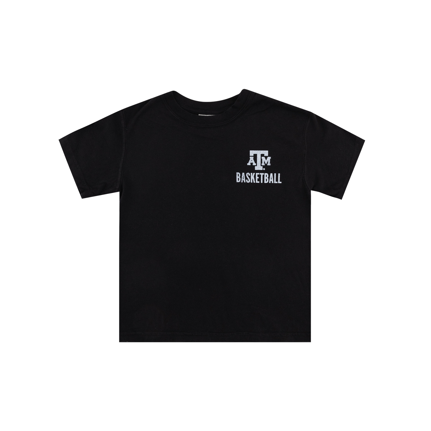 Black top with the Texas A&M logo in white with "Basketball" under it.