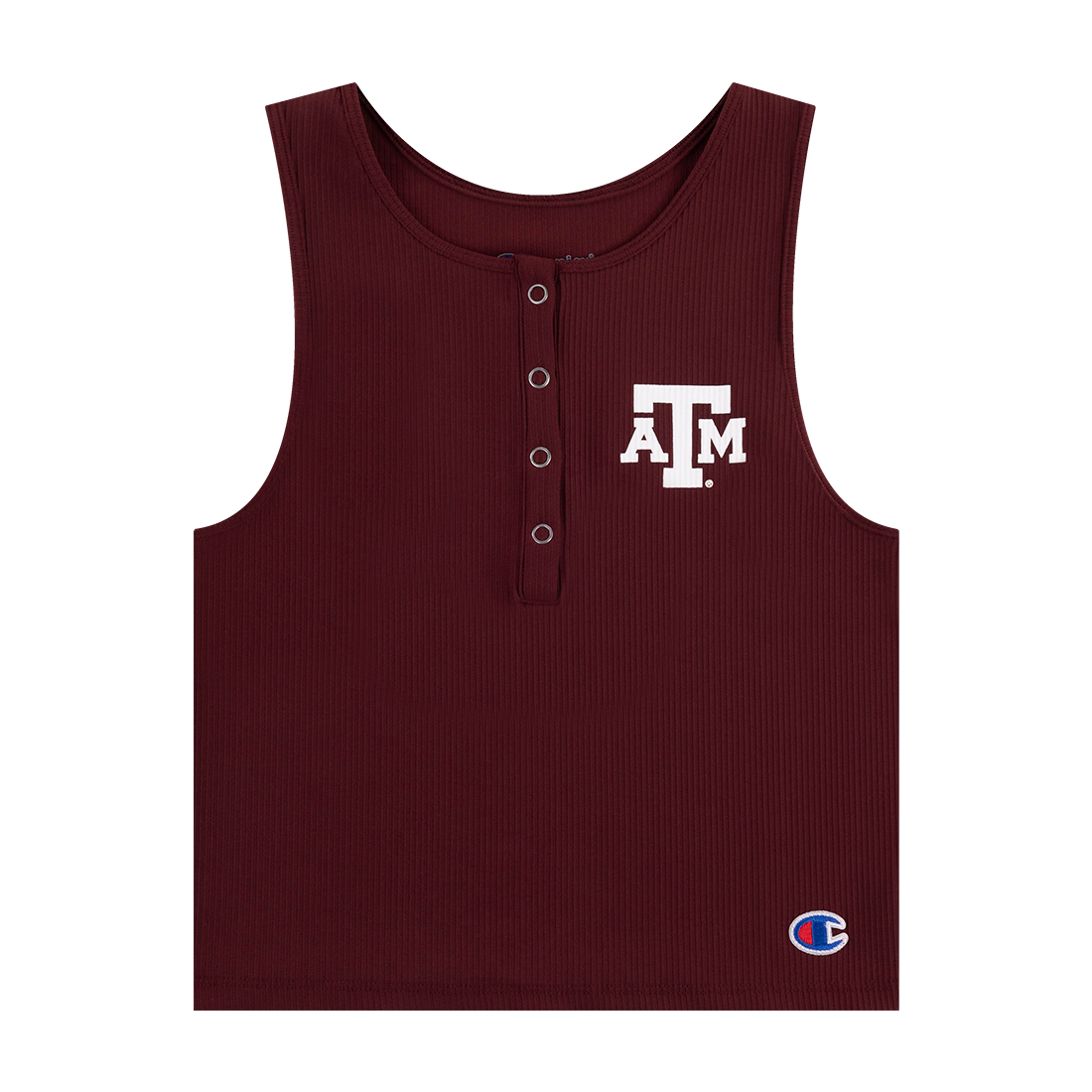 Maroon tank top with Texas A&M logo 