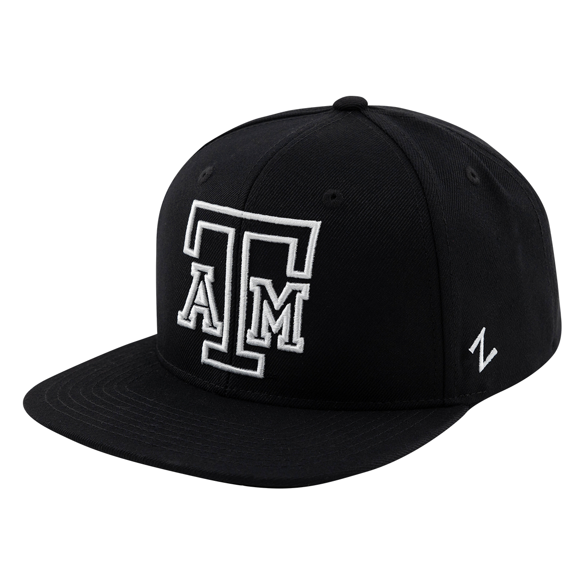 Black cap with white 'ATM' logo 