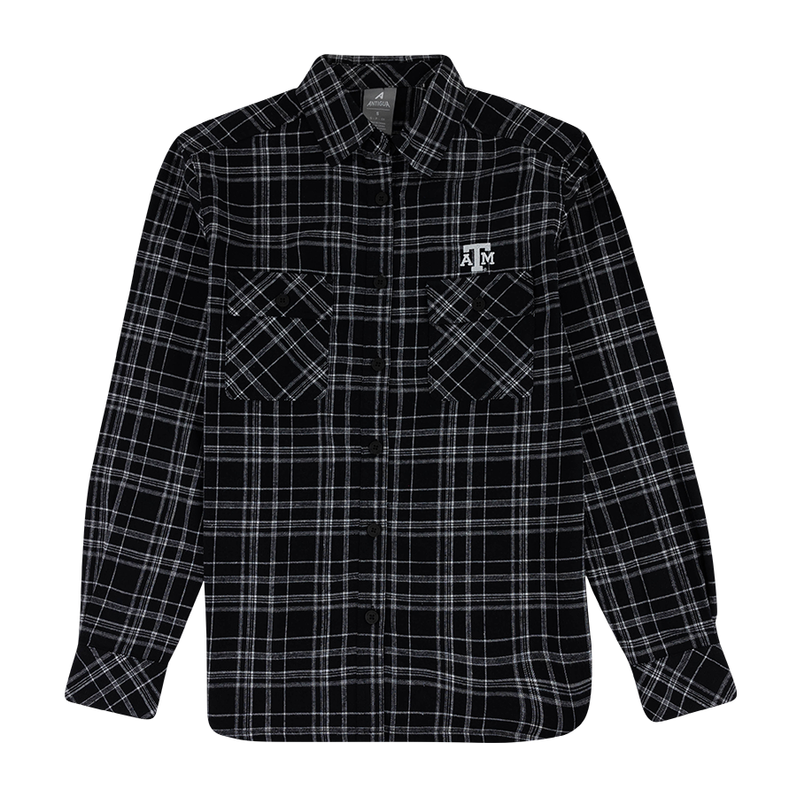 Black Plaid Long Sleeve Flannel