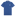 Blue polo with geometric design and white ATM logo on the left side of the chest