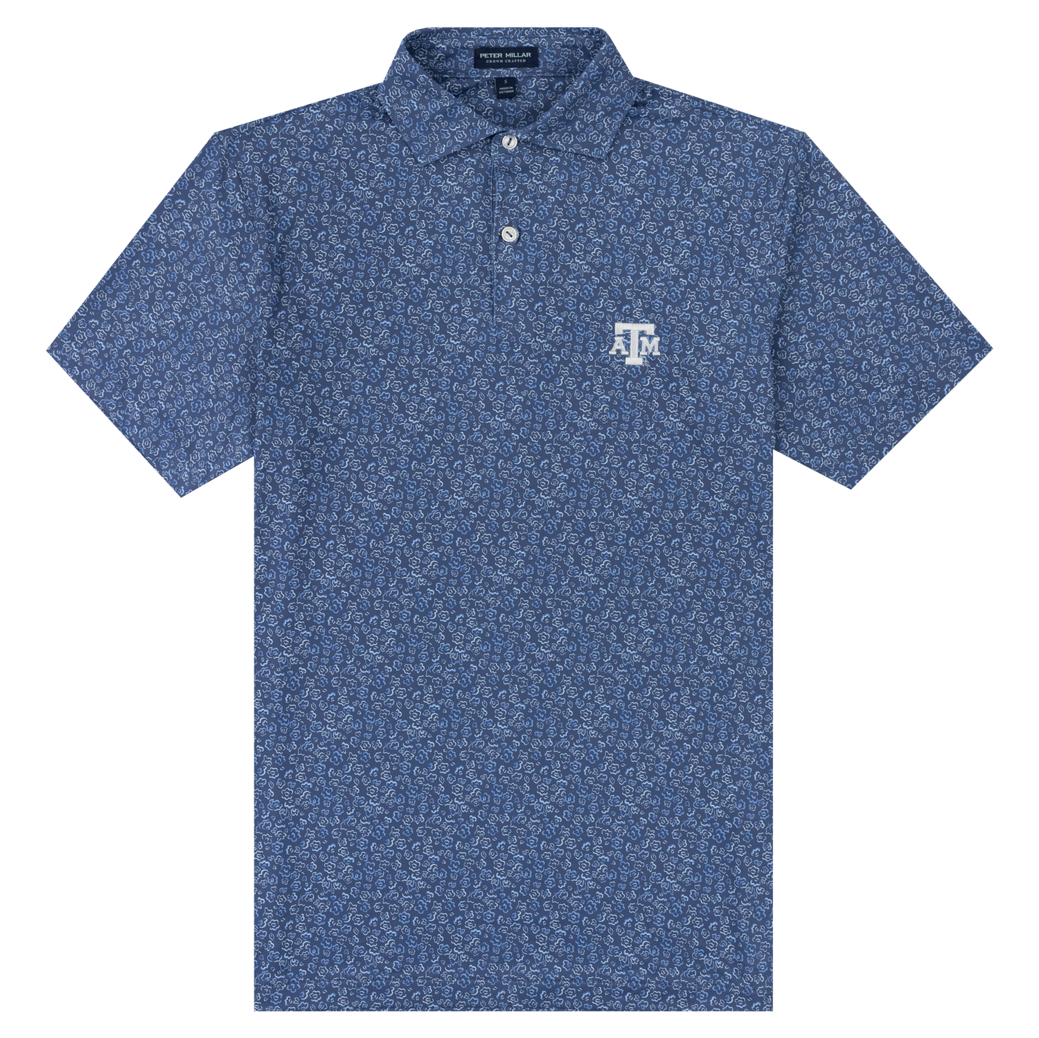 Blue Peter Millar Polo with wave design