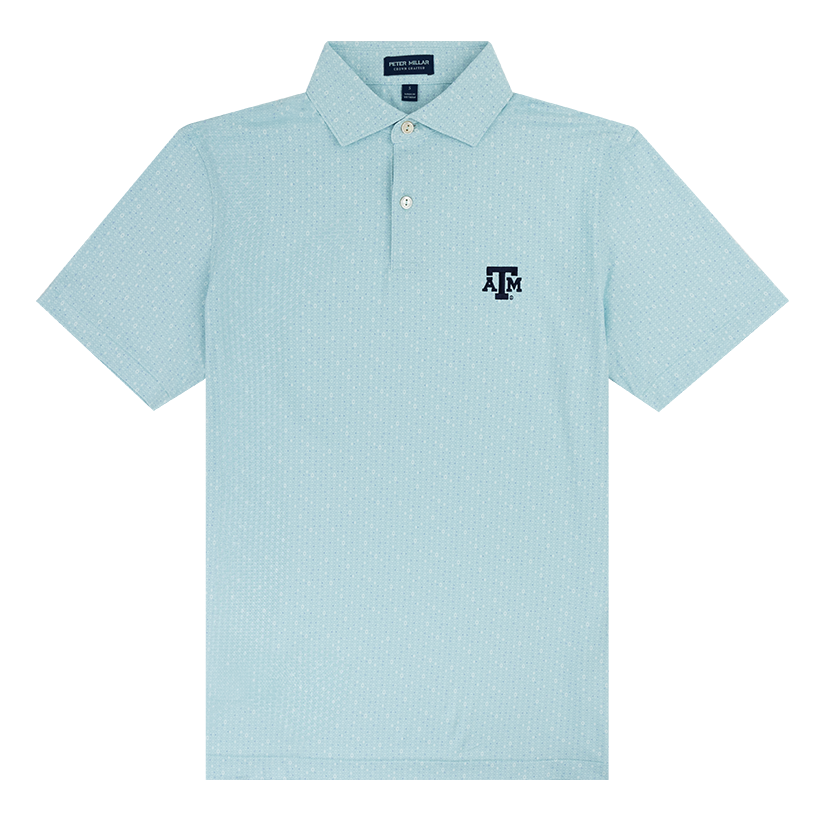 Teal polo with Navy ATM logo