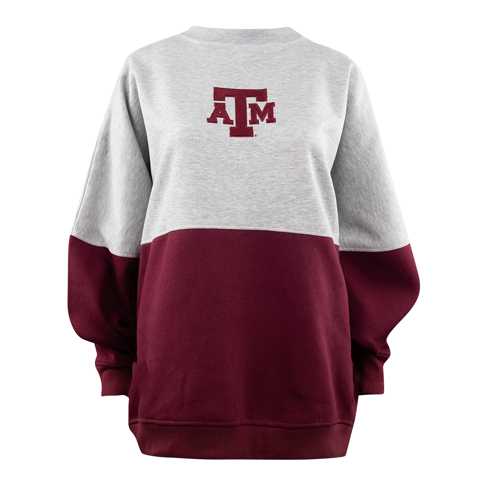 Maroon and Gray Sweatshirt