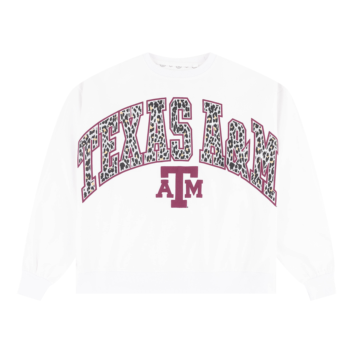 Texas A&M Pressbox Sheba Sweatshirt in White