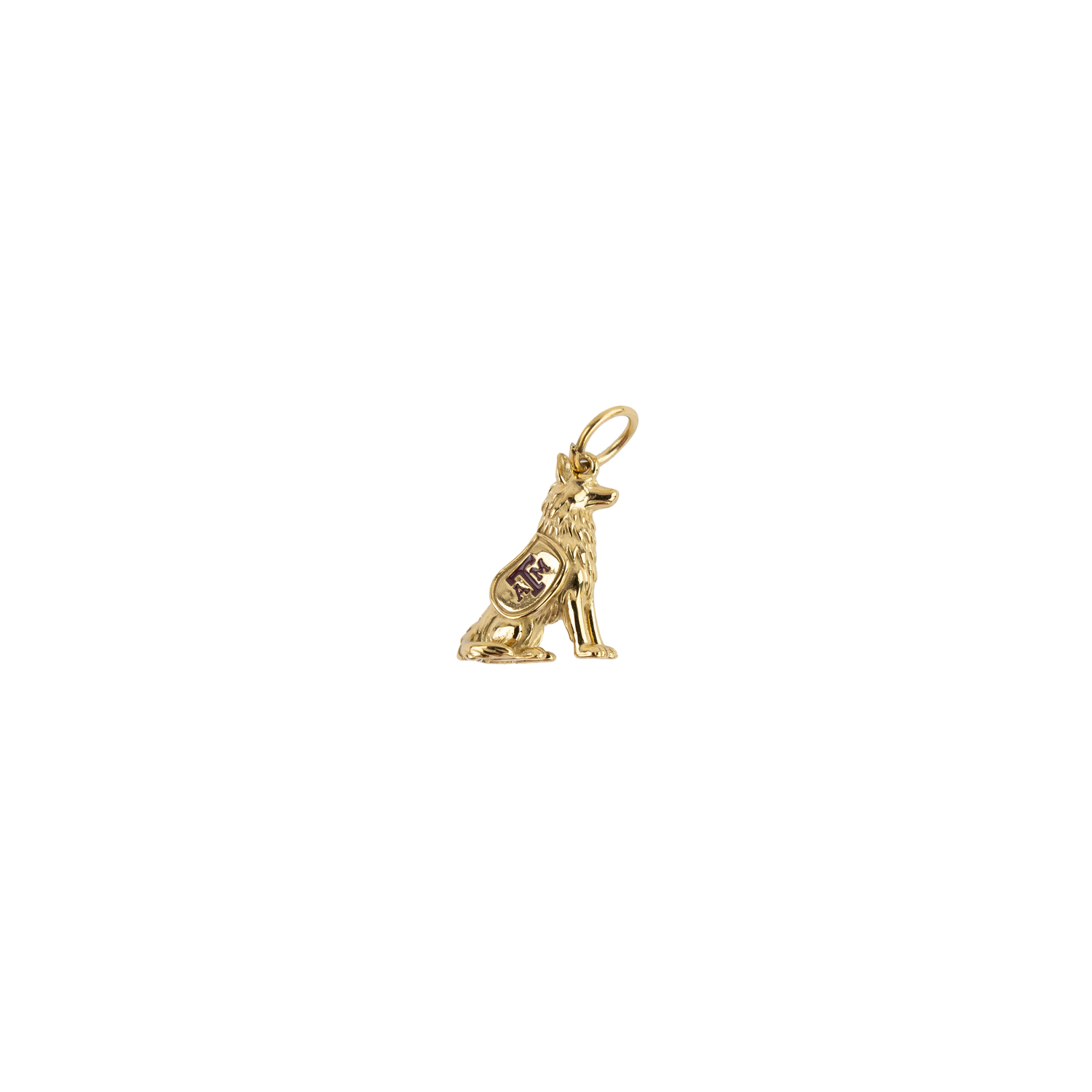 Gold small charm shaped like Reveille