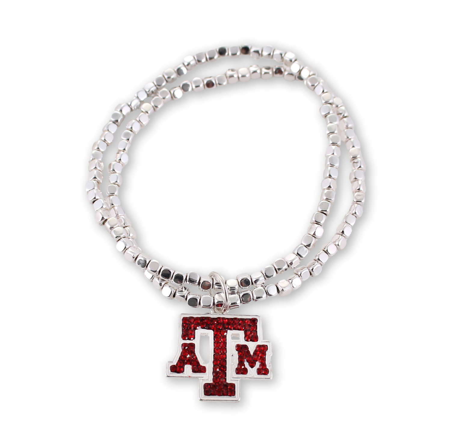 Texas A&M Seasons Jewelry Crystal Logo Stretch Bracelet