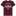 A maroon short-sleeve t-shirt featuring a collegiate graphic on the front.