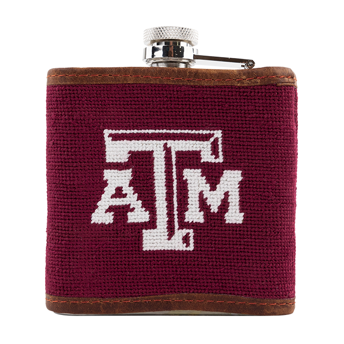 Texas A&M Flask with maroon sleeve